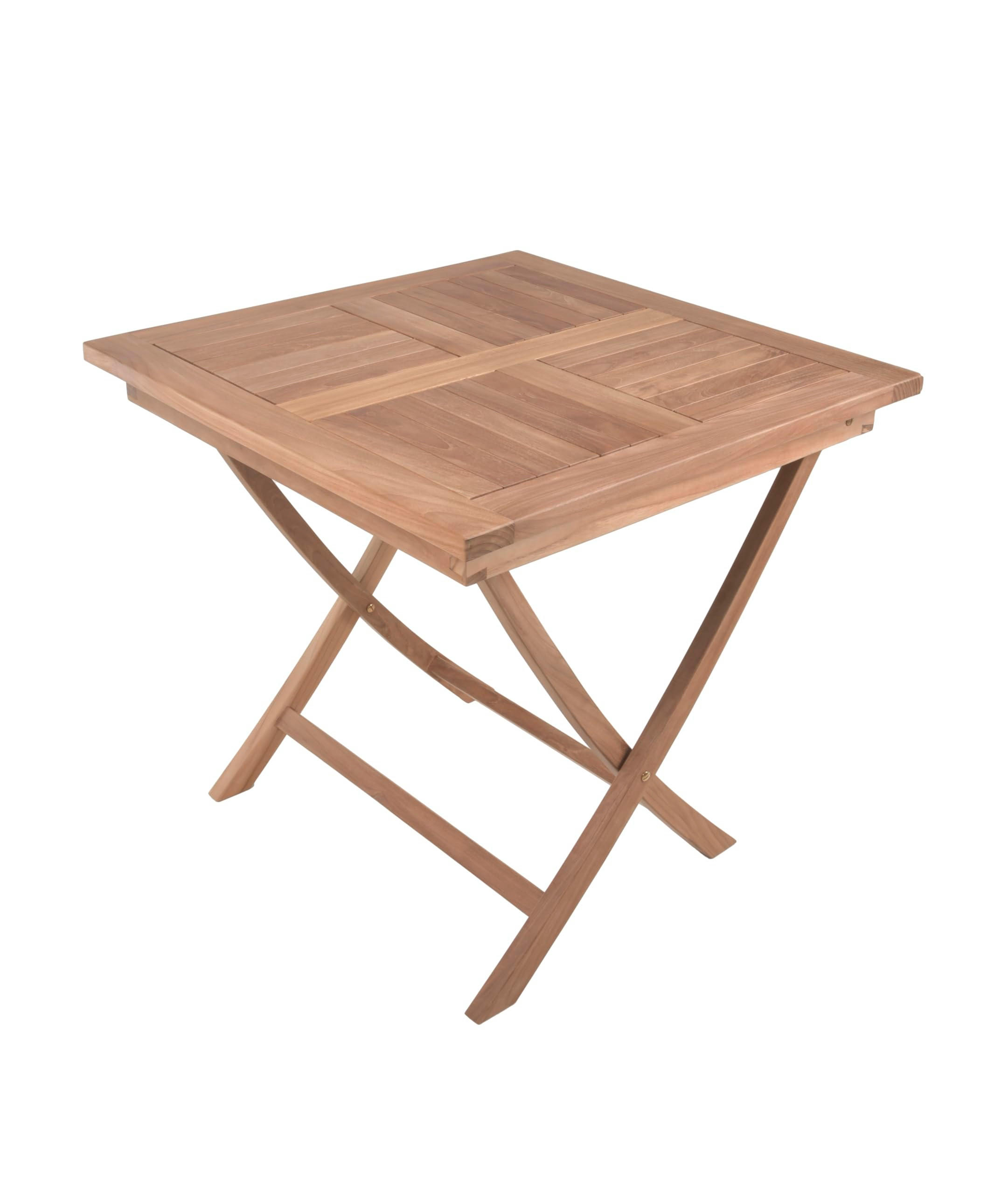 GARTENTISCH Niklas Klapptisch - Braun, Holz (80/80/75.5cm) - DELUKE