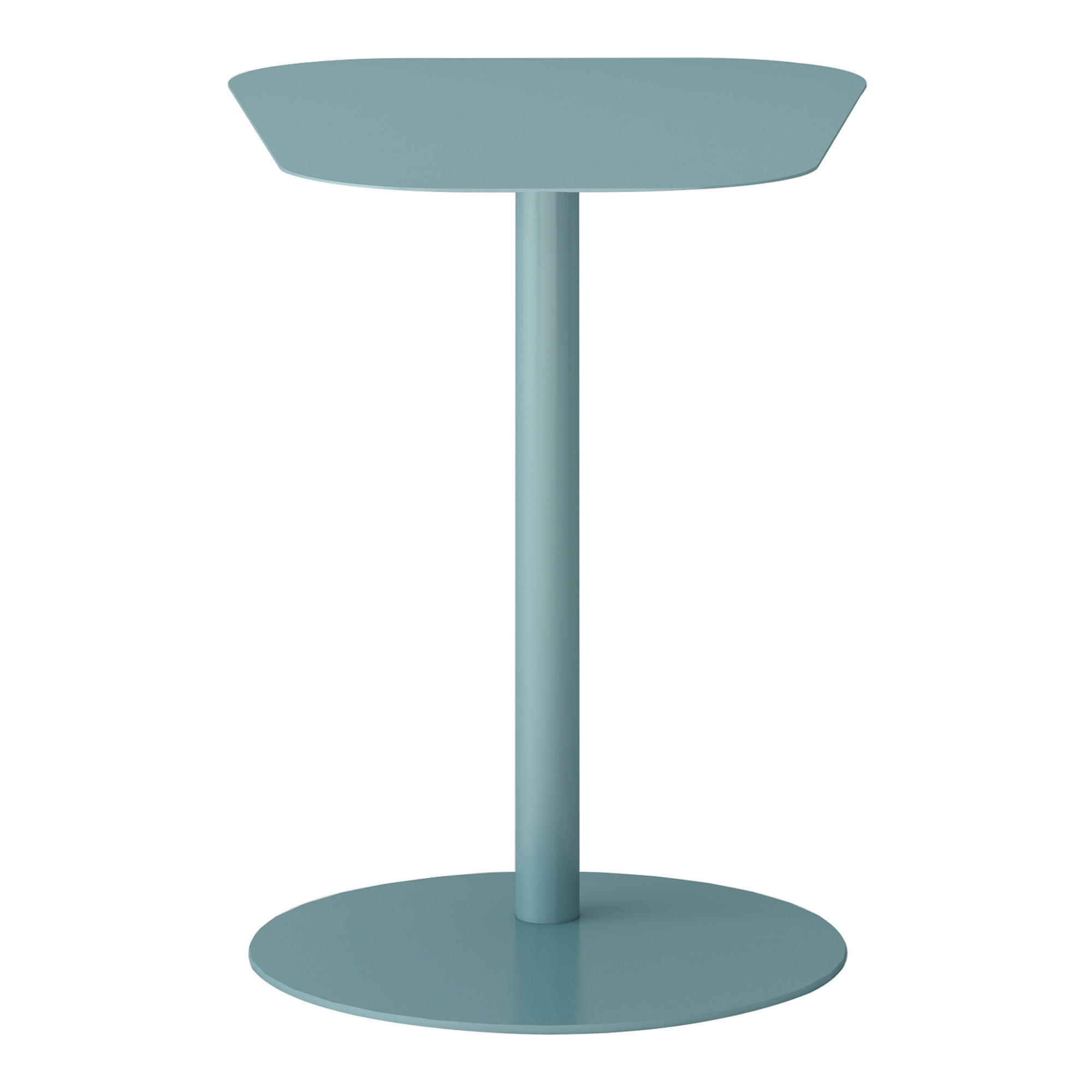 BEISTELLTISCH Nastätten - Blau, Metall (38/50/50cm) - [en.casa]