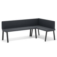 ECKBANK rechts MONO Y Kunstleder glatt, 142/196 cm Grau - Grau, Kunststoff/Textil (142/196cm) - Idohome