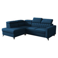 ECKSOFA Milano 2RRLXP, Seite: Links LXP+R+2R - Blau, Holz/Textil (249/195cm) - MIRJAN24