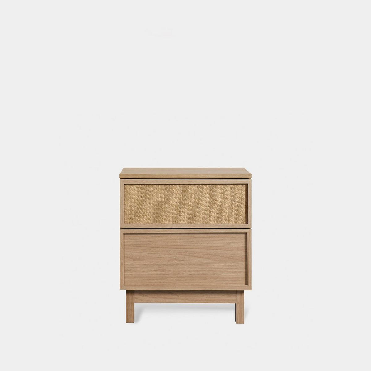 NACHTTISCH 2 SCHUBLADEN Bora Natürlich 48 cm x 55 cm - Naturfarben, Holzwerkstoff (48/55/39cm) - Klast Home