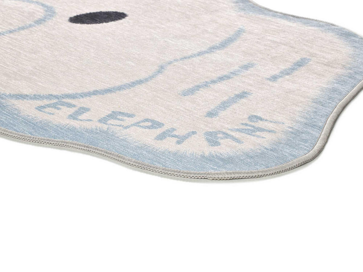 KINDERTEPPICH Waschbar Weiß Candy 75/120 cm - Weiß, Kunststoff/Textil (75/120cm) - Atticgo