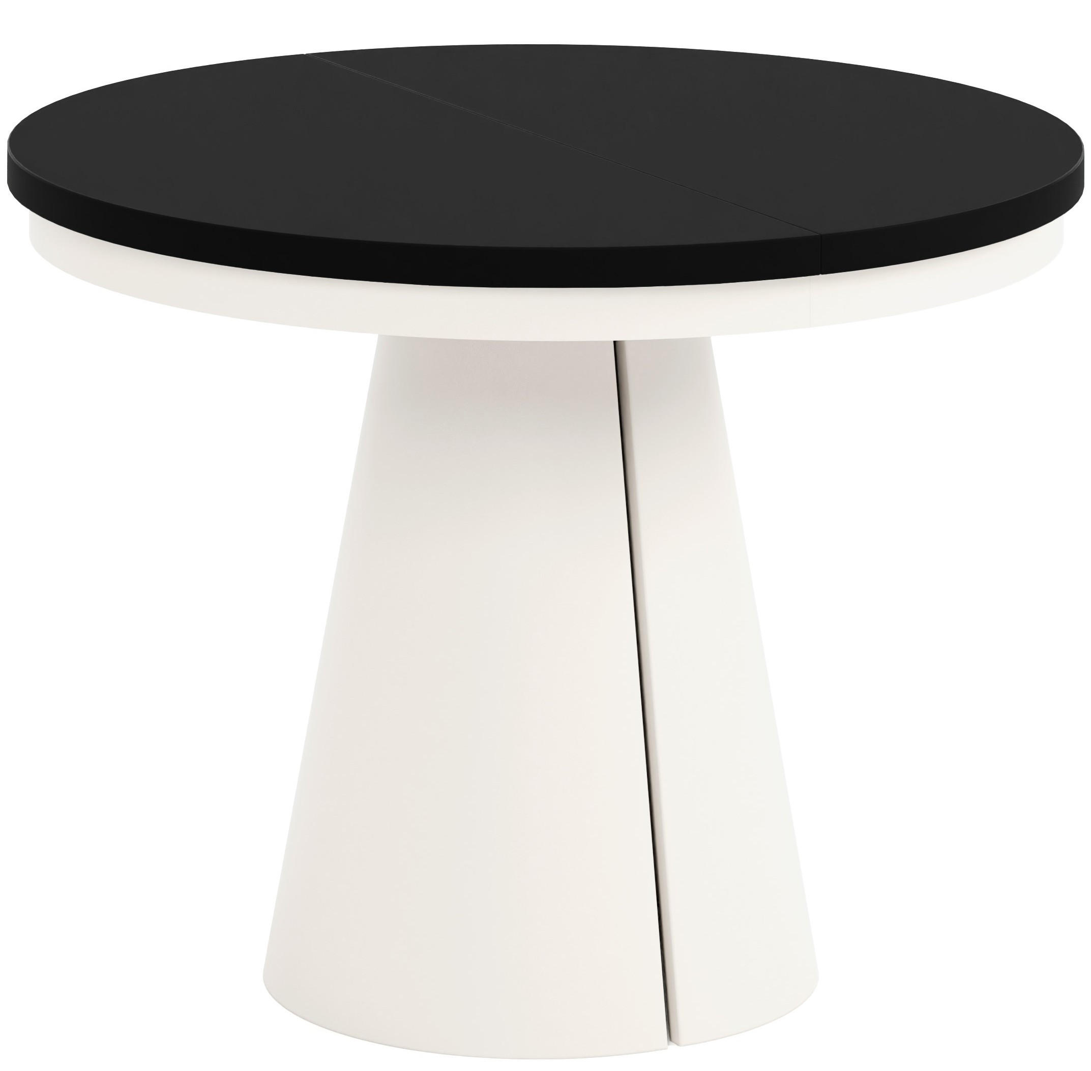 TISCH Kaschmir ALMA Ausziehbar 100/176 cm - Kaschmir/Schwarz, Holzwerkstoff (2/100/76cm) - Sepro Meble