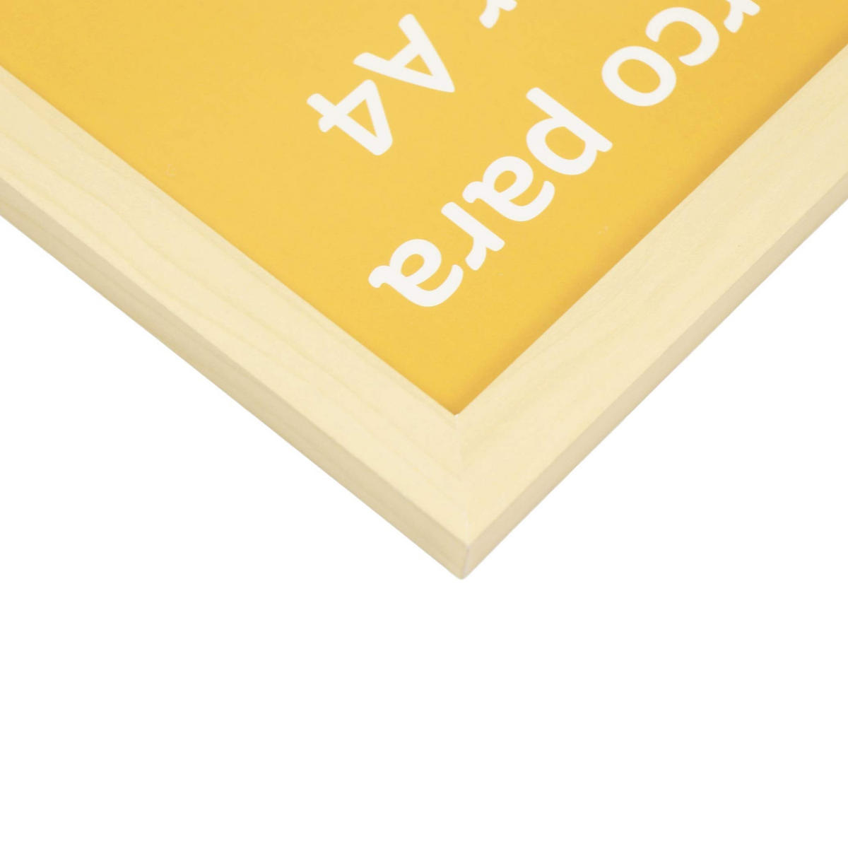 RAHMEN aus MDF und Acrylglas Schutz und Aussteller für Fotografien, Bilder, Poster, Gemälde, Dekoration für Haus Farbe Hellholz A4 - Beige, Holz (21/3/29.7cm) - Nacnic