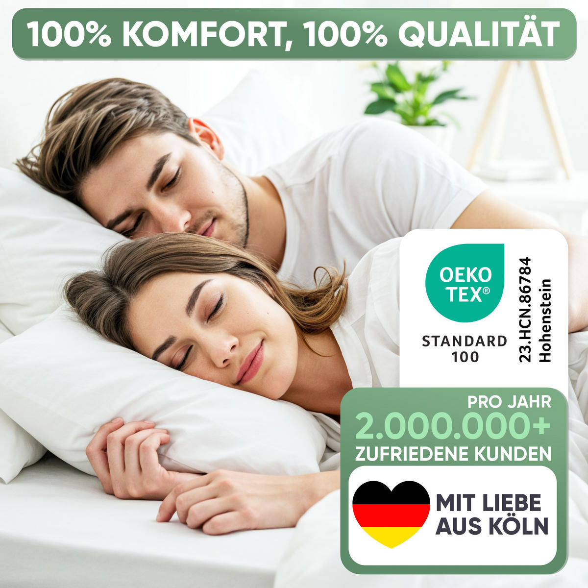 MATRATZENKEIL RITZENFÜLLER 200 cm inkl. verstellbarer Spanngurtfixierung 9,6 m - Weiß Hochglanz, Textil (18/200cm) - Blumtal