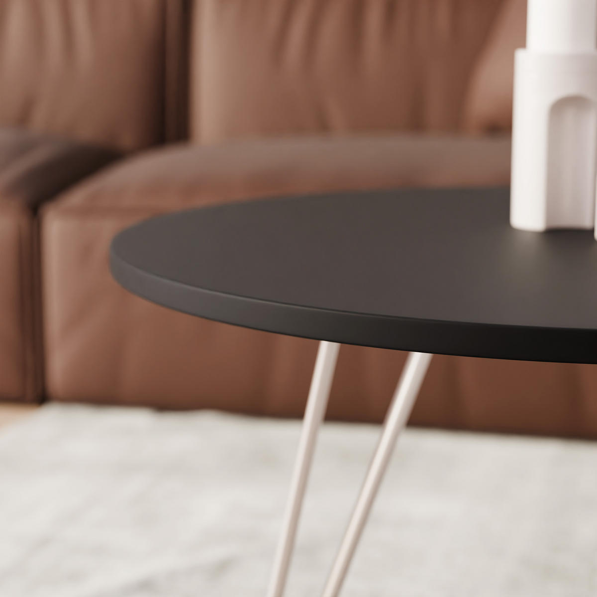 COUCHTISCH RIO - Schwarz, Holzwerkstoff (67/67/45cm) - Idohome