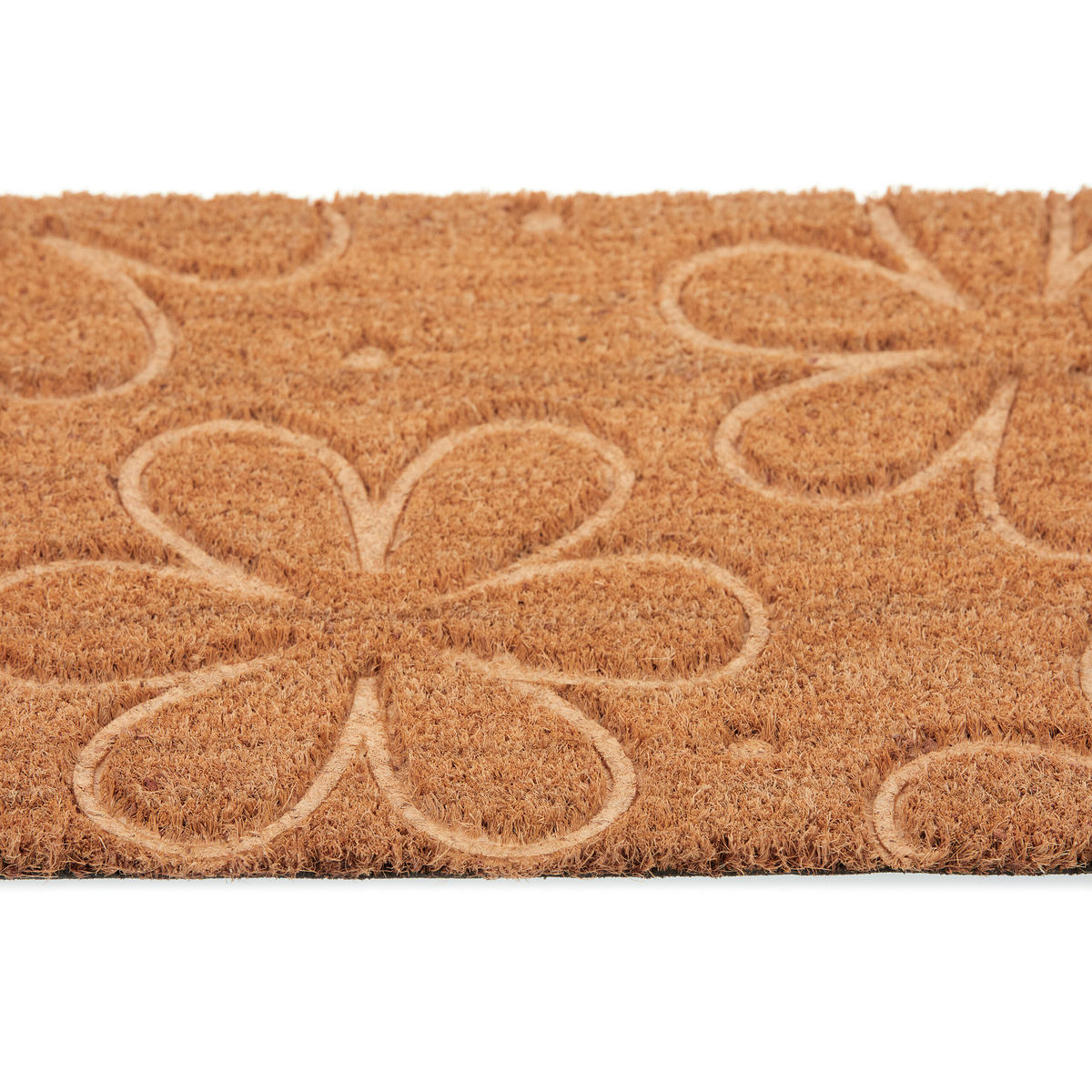 FUSSMATTE - Hellbraun, Kunststoff/Textil (60/40cm) - Relaxdays