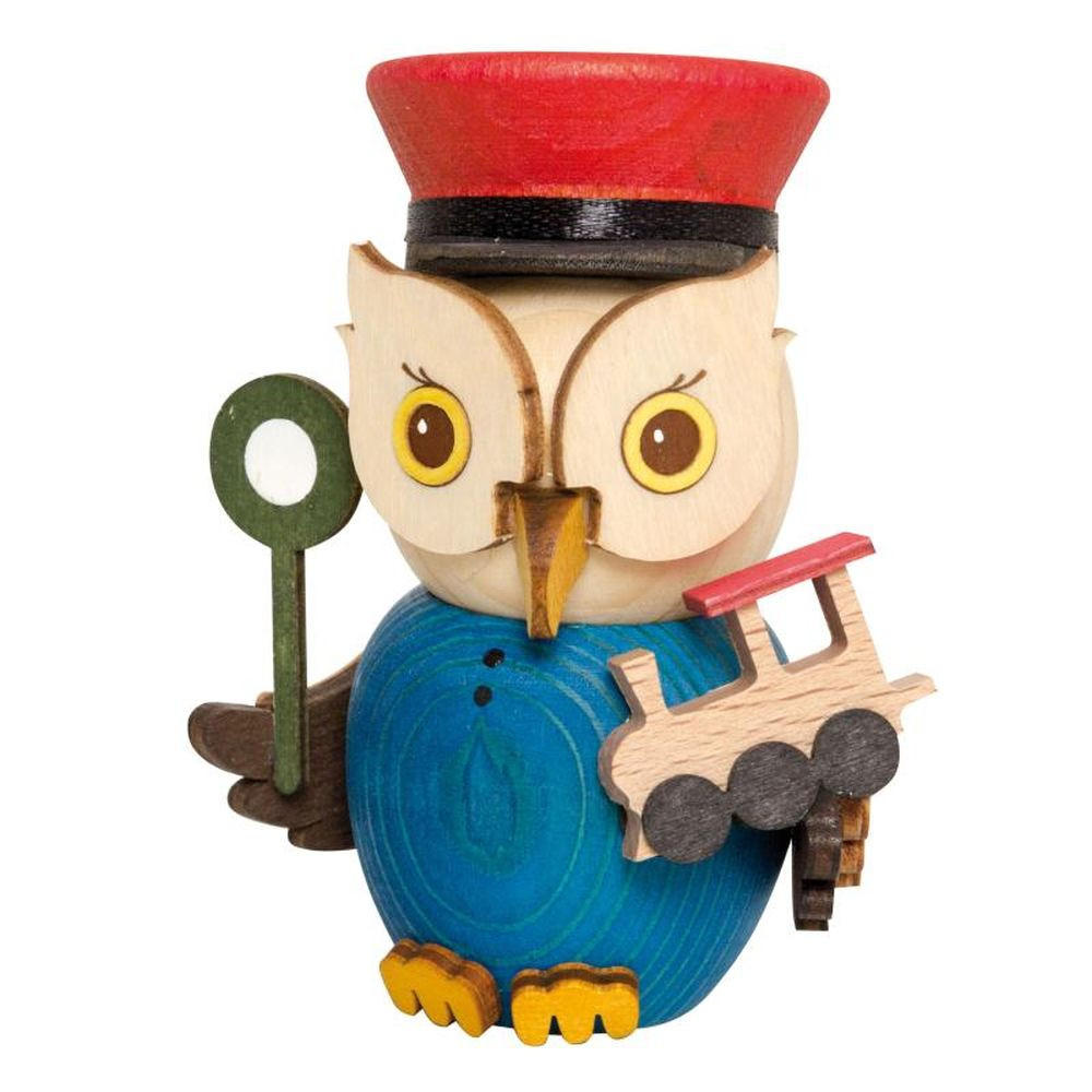 DEKOFIGUR Holzfigur Minieule Eisenbahner 7cm - Multicolor, Holz (5/7/5cm)