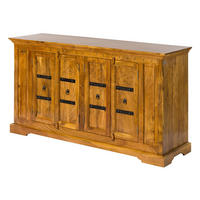 SIDEBOARD Akazie 171x50x90 honig lackiert OXFORD #0403 - Braun, Holz (171/90/50cm) - Massivmoebel24
