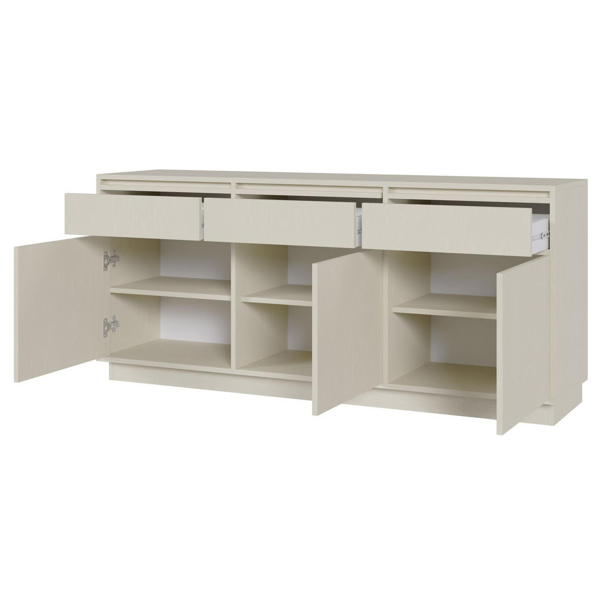 SIDEBOARD Evo Sandbeige 154 cm - Beige, Holzwerkstoff (154/68.6/39cm) - Selsey