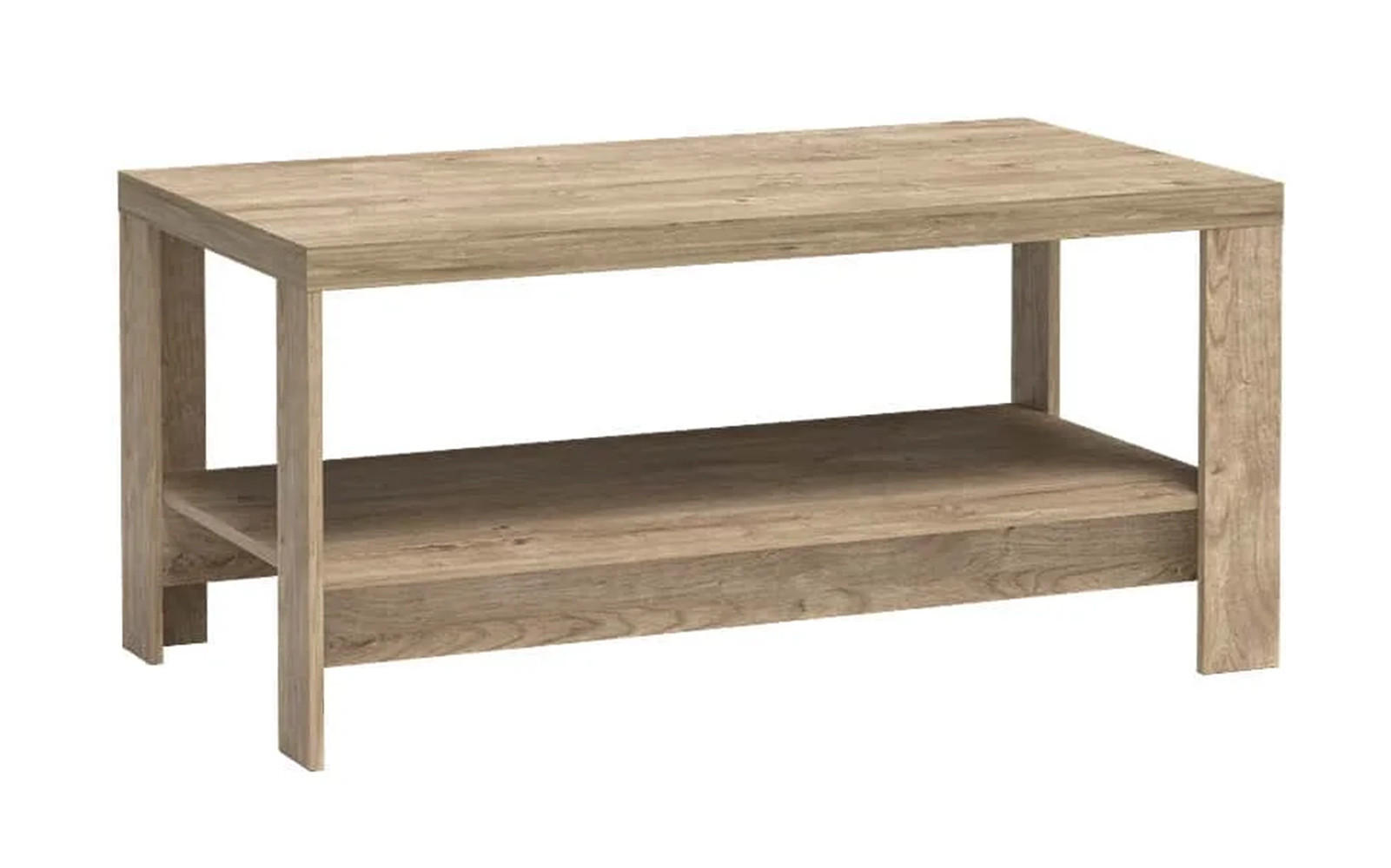 Meblini Couchtisch Eiche 120x57x65 cm