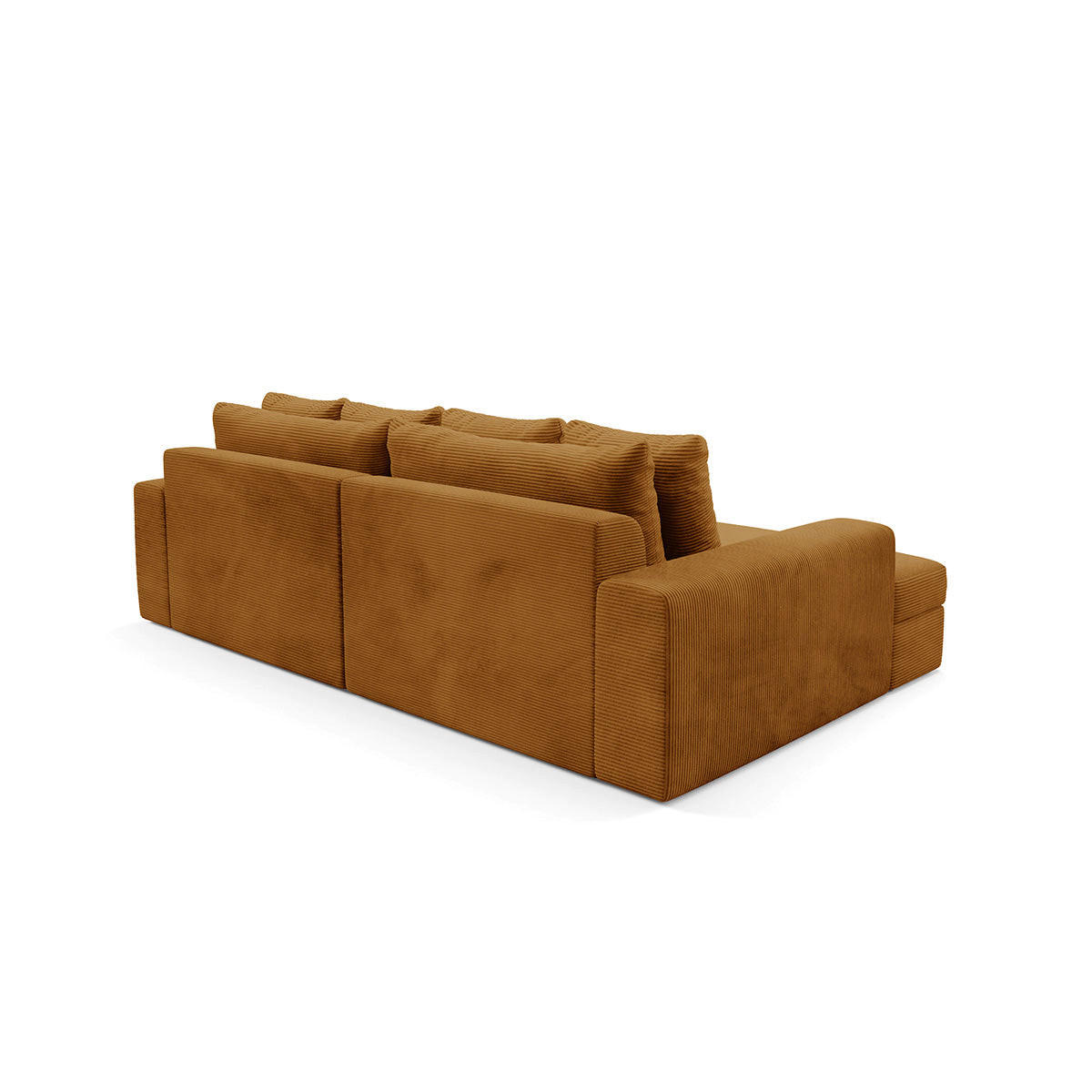 ECKSOFA Paola 3 Sitzplätze Senfgelb - Gelb, Holz (272/167cm) - Petits-meubles