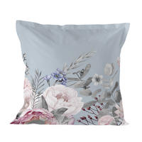 KISSENBEZUG soft bouquet 80x80 cm mehrfarbig - Multicolor, Textil (80/80cm) - Happy Friday