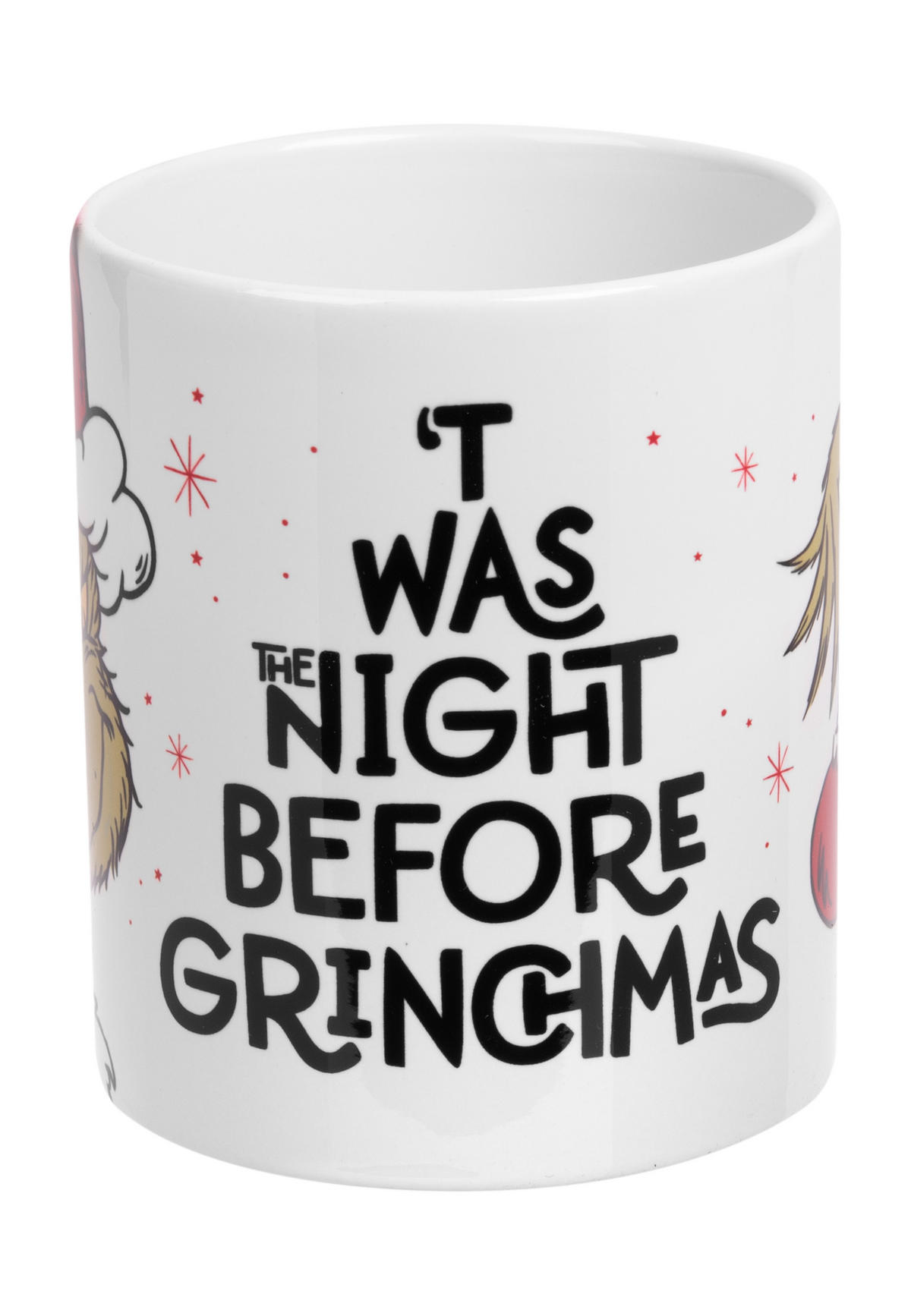 KAFFEEBECHER The Grinch Twas the night before Grinchmas Weiß 320 ml - Weiß, Keramik (0.32L) - United Labels