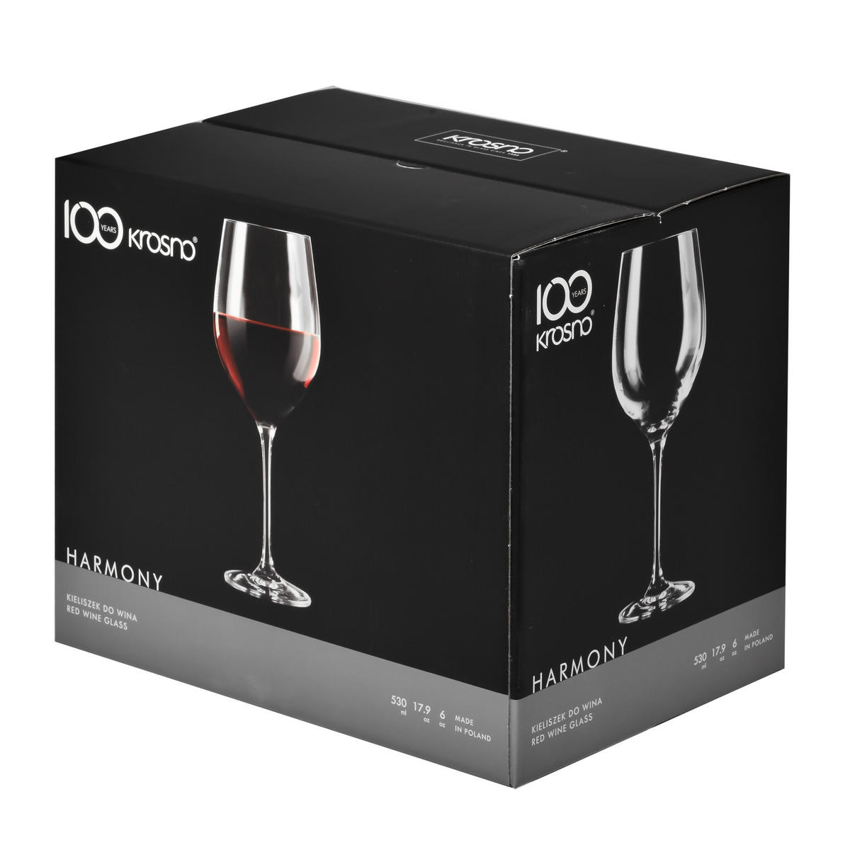 ROTWEINGLÄSER 6er-Set 530 ML - Transparent, Glas (0.45L) - Krosno Glass