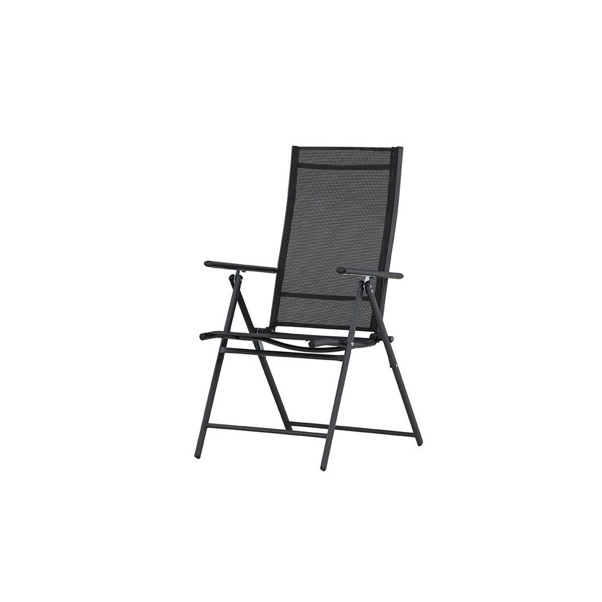 GARTENSTUHL, Levanzo, Stühle Schwarz, Stahl, 56 x 59 x 108 cm - Schwarz, Metall (56/108/59cm) - ebuy24