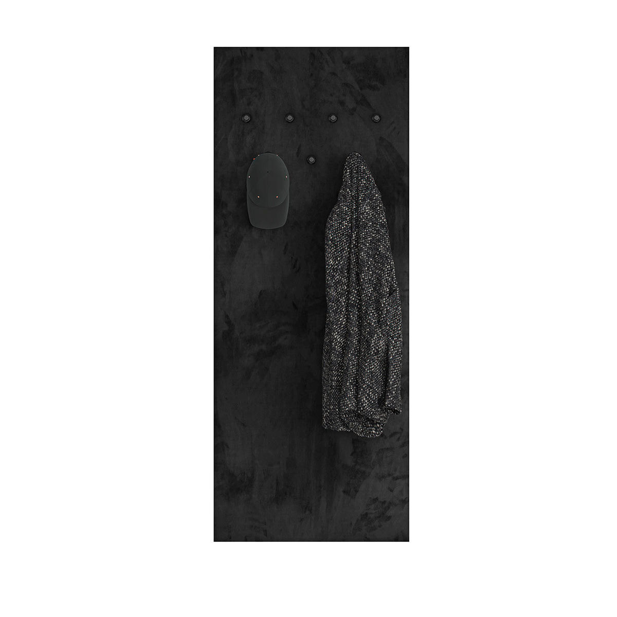 PŘEDSÍŇOVÝ NÁBYTEK Nilo Černá - černá, kompozitní dřevo (60/153/3cm) - Petits-meubles