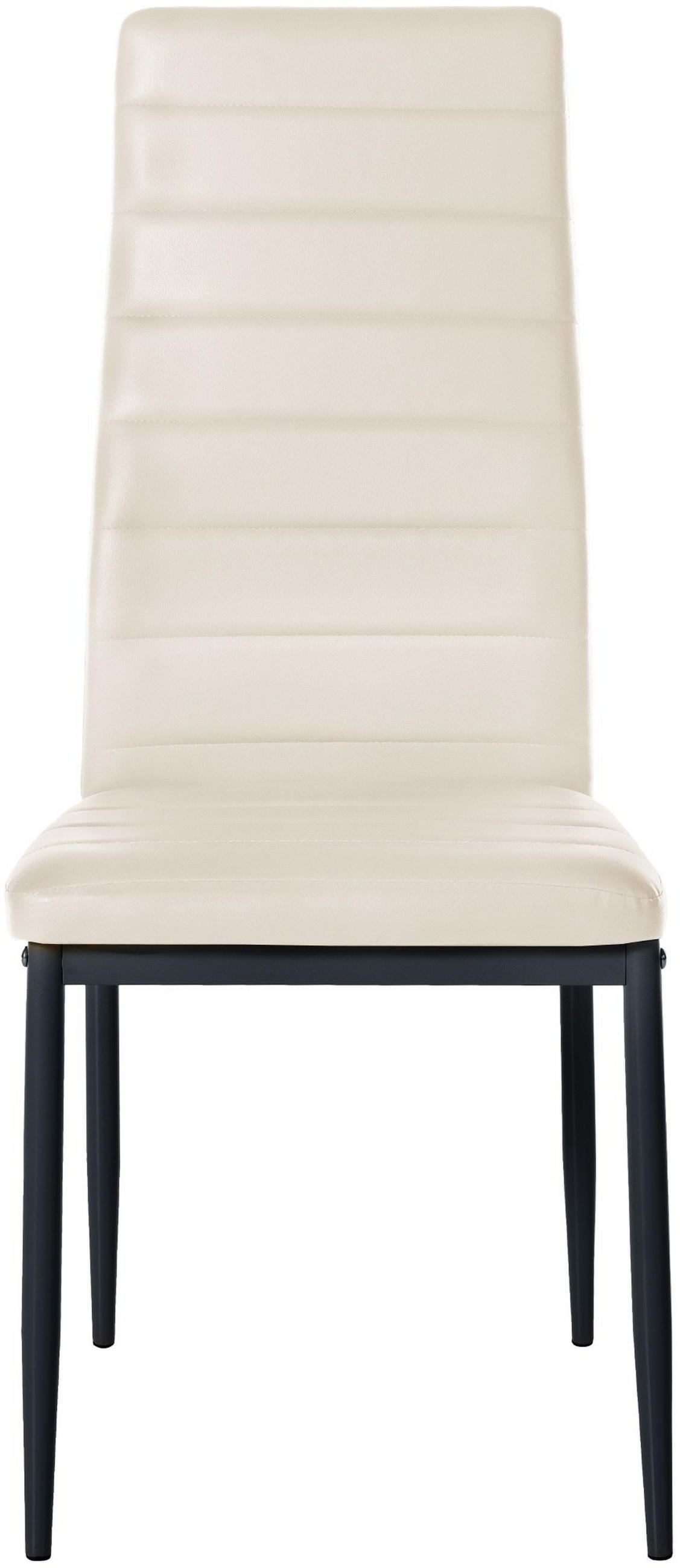ESSZIMMERSTÜHLE Mayfair 4er Set 99x41,5x40 cm Creme - Creme, Leder (41.5/99/40cm) - furnicato