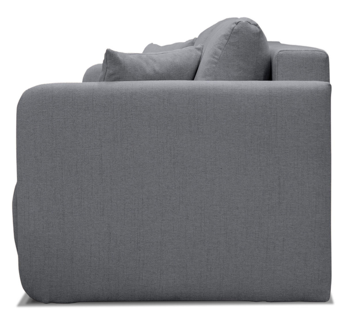 SOFA Anvio Grau mit Schlaffunktion - Schwarz/Grau, Kunststoff/Textil (220/88/100cm) - Selsey