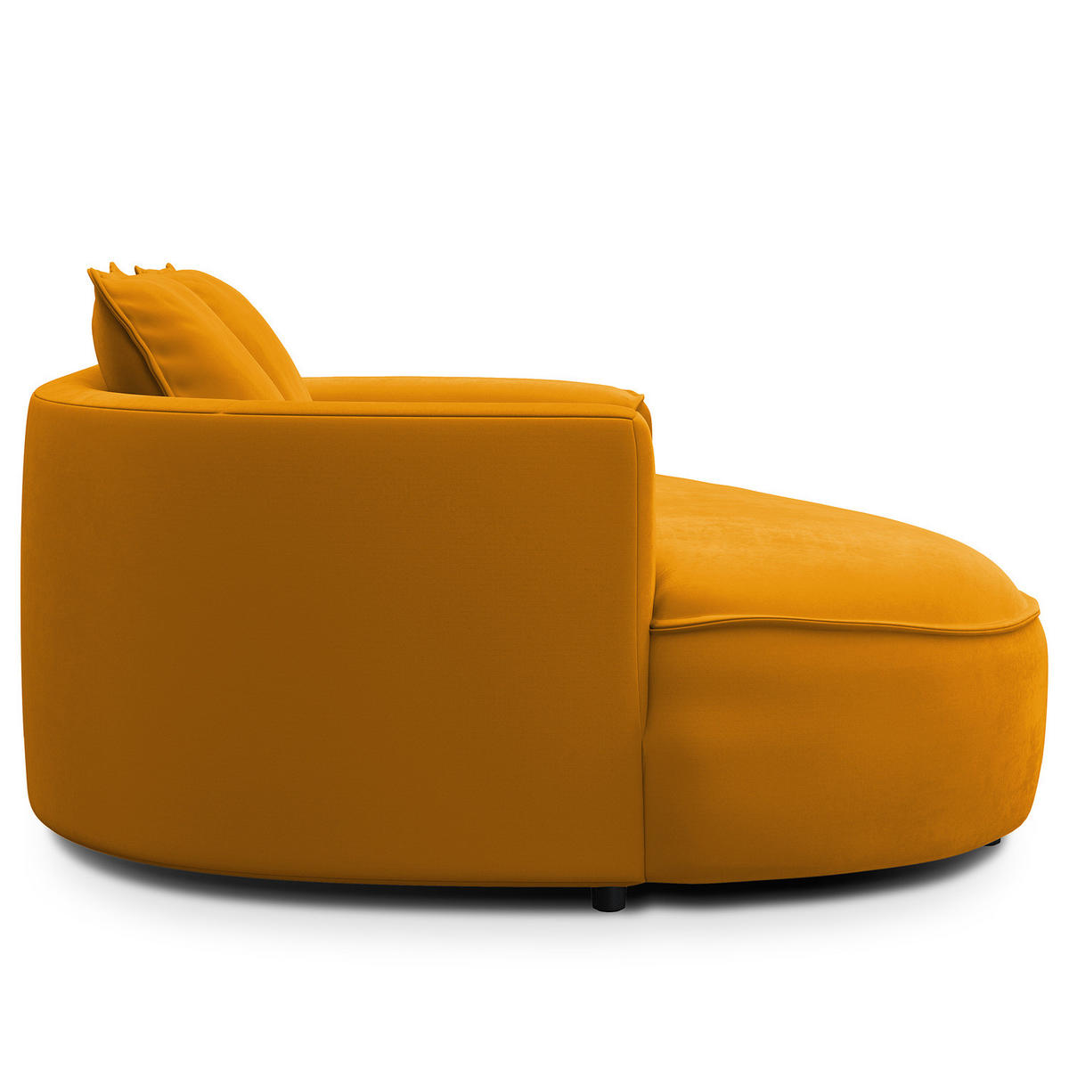 2,5-SITZER SOFA - Orange, Textil (217/82/156cm) - home24