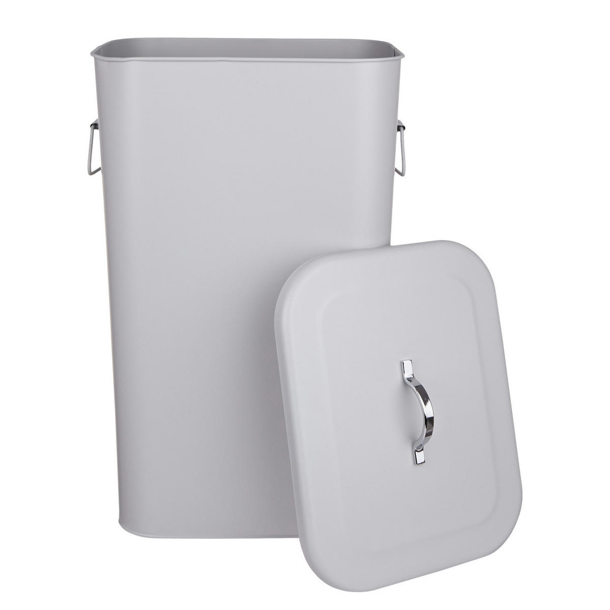 MÜLLEIMER Binster - Grau, Metall (28/58/34cm) - Butlers