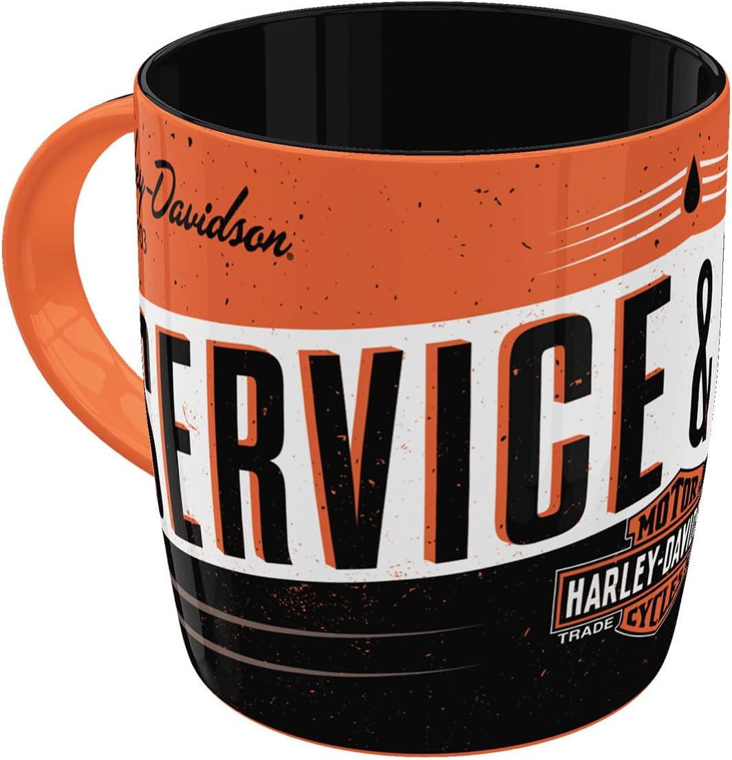 KAFFEETASSE 330 ml Harley-Davidson Service & Repair - Multicolor, Keramik (0.33L) - Nostalgic-Art