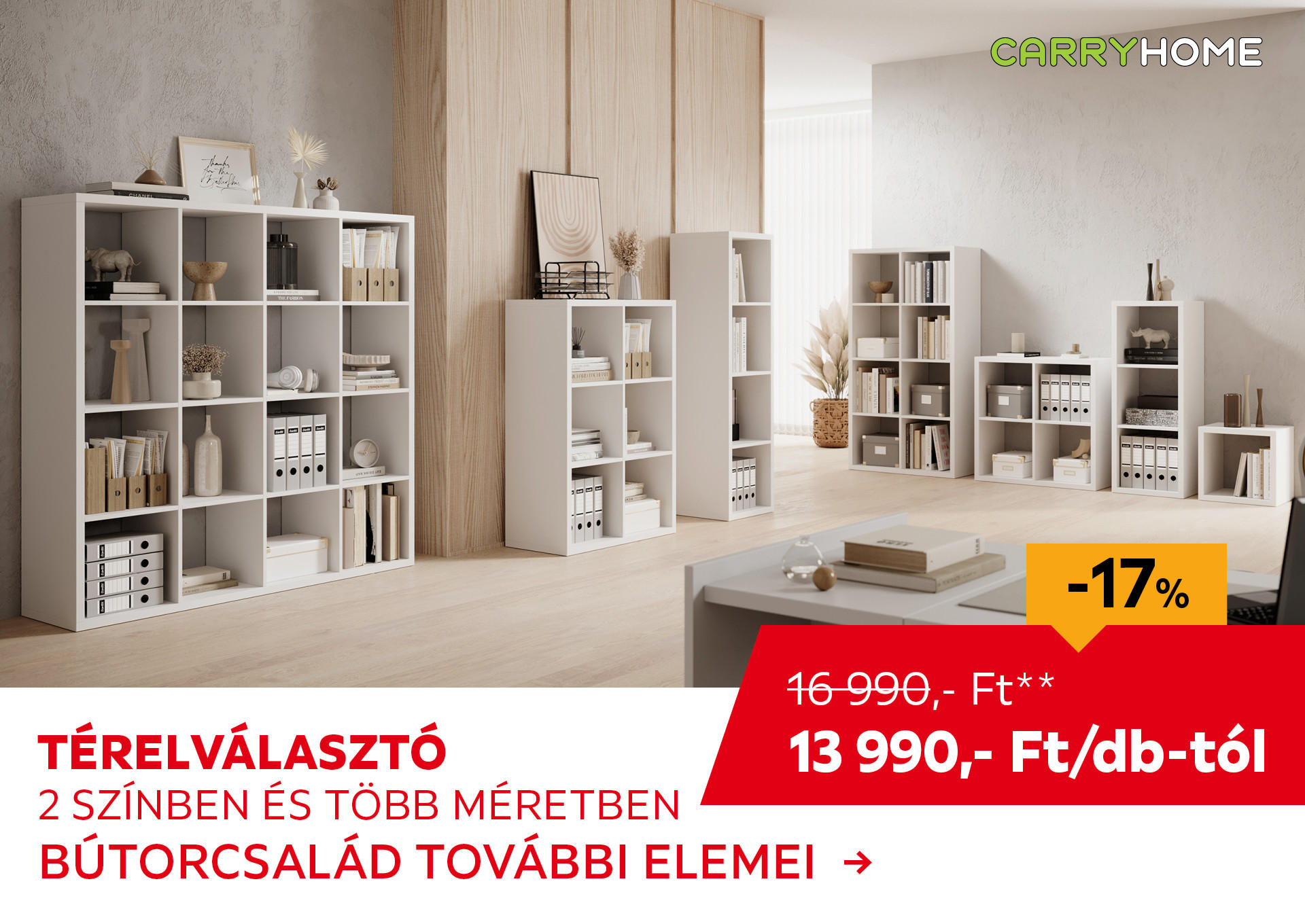 TÉRELVÁLASZTÓ Kiemelt termék 16990 Ft.- helyett 13990 Ft.-