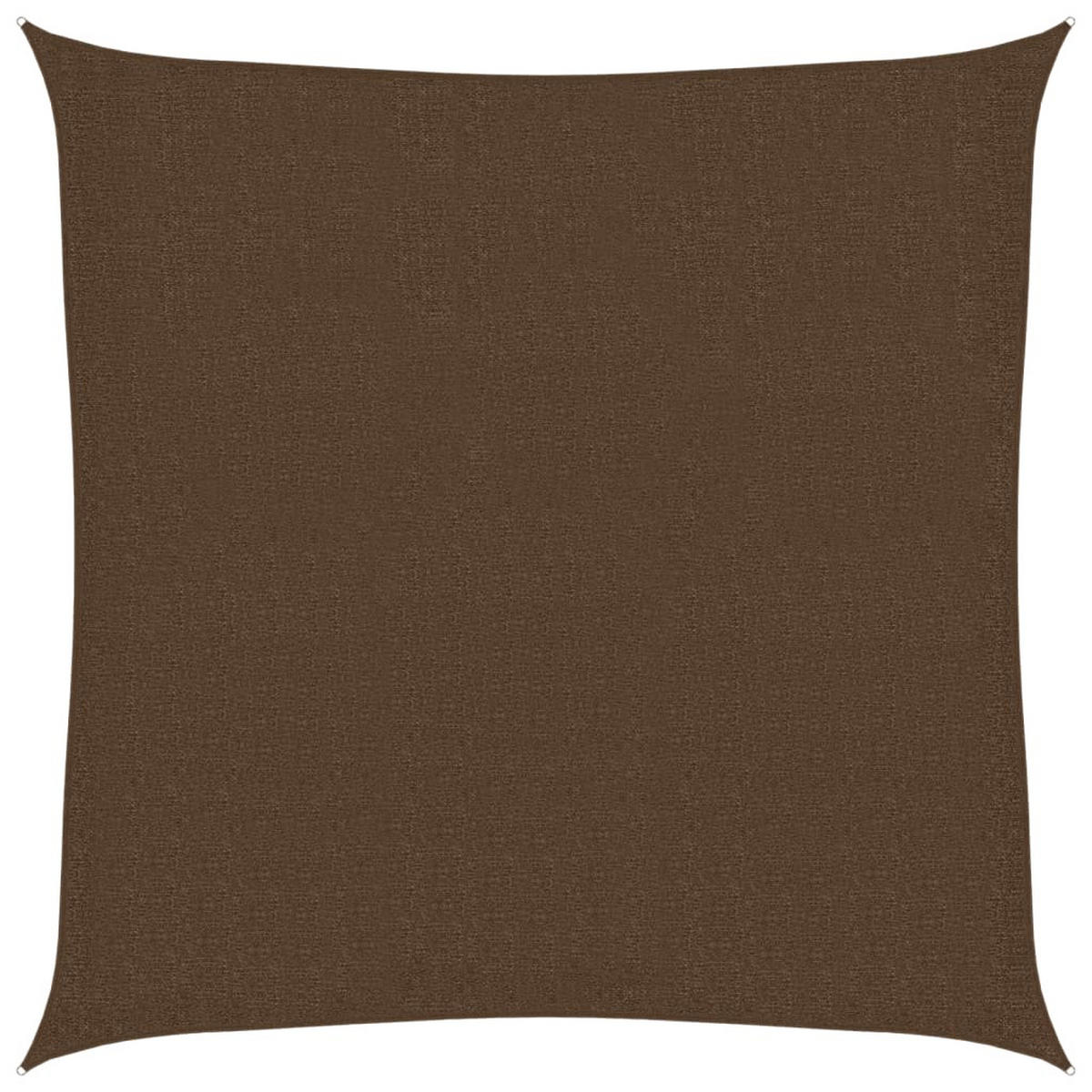 SONNENSEGEL 160 g/m² Braun 3,6x3,6 m HDPE - Braun, Textil (360/360cm) - furnicato