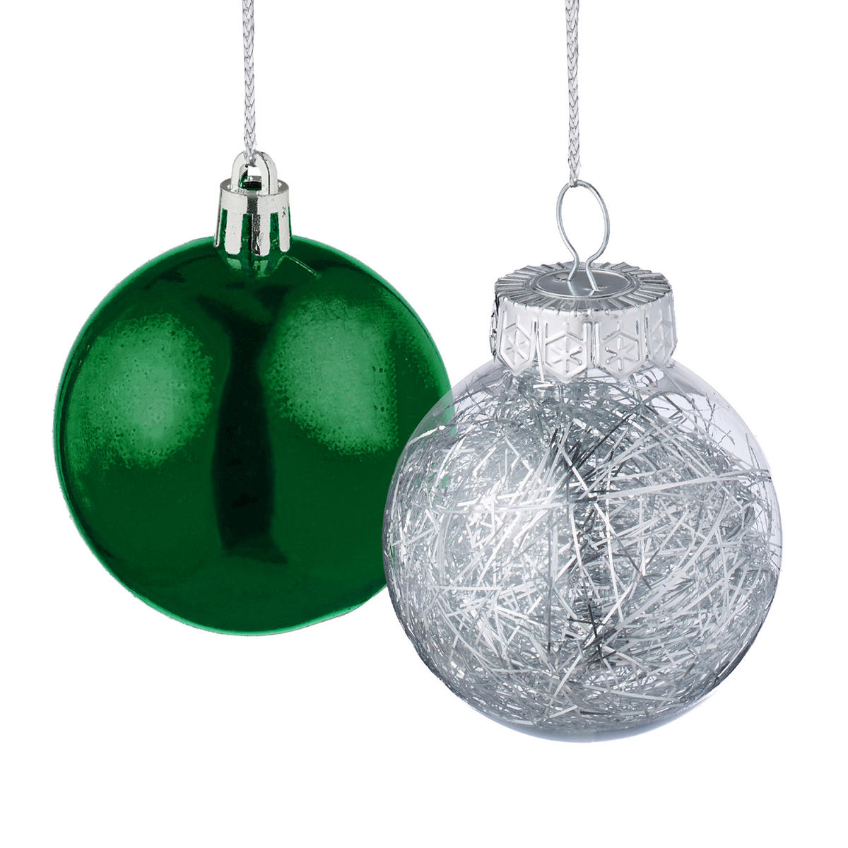 101-TLG.WEIHNACHTSKUGELN-SET - Orange, Kunststoff (20/19/2.5cm) - Relaxdays