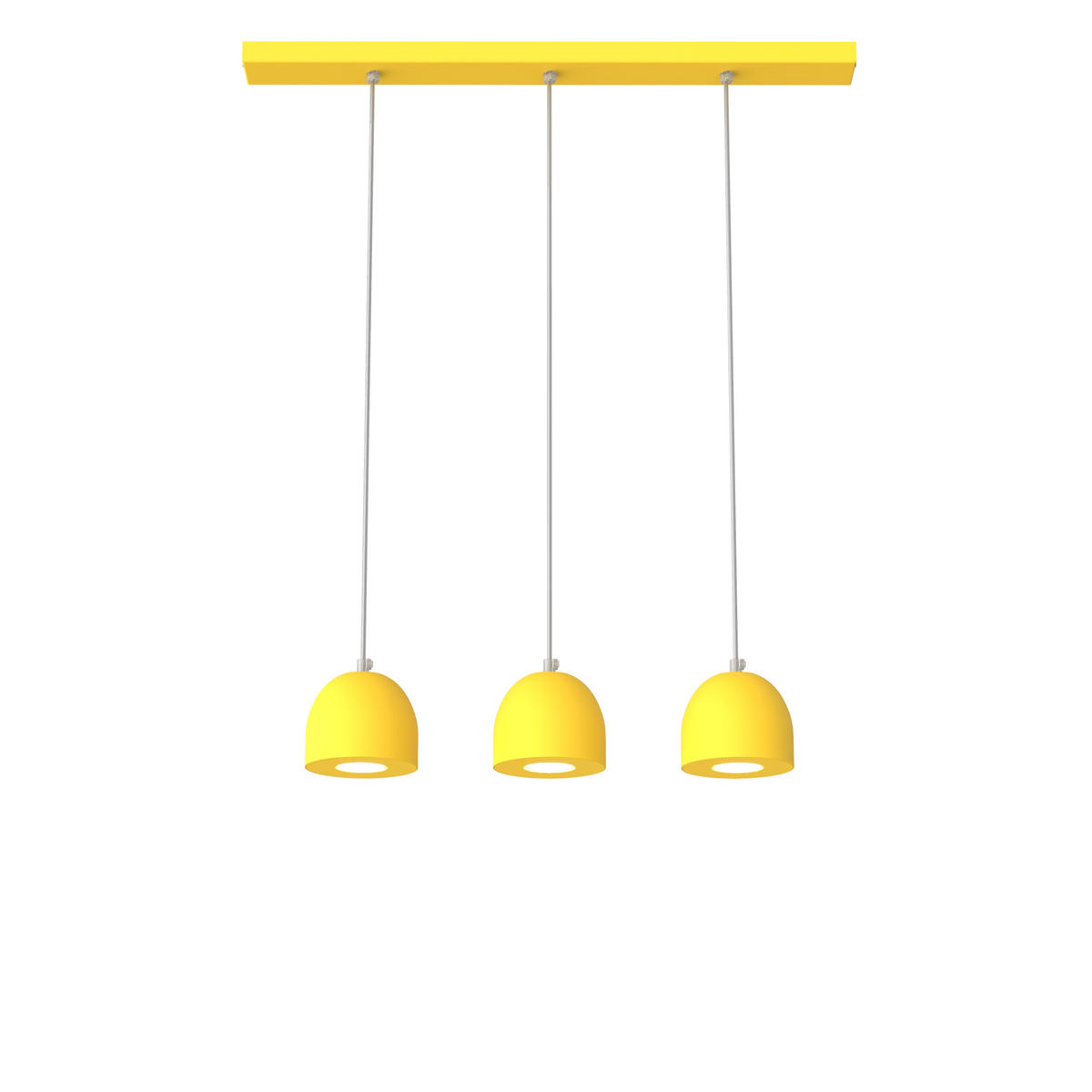 HÄNGELEUCHTE - Gelb, Metall (6.5/69/120cm) - Lumicom