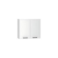 HÄNGESCHRANK W80 - Dnoria - Stilvolle Wandlösung - Weiß, Holz/Metall (80/72/30cm) - ROYAL24_MARKT