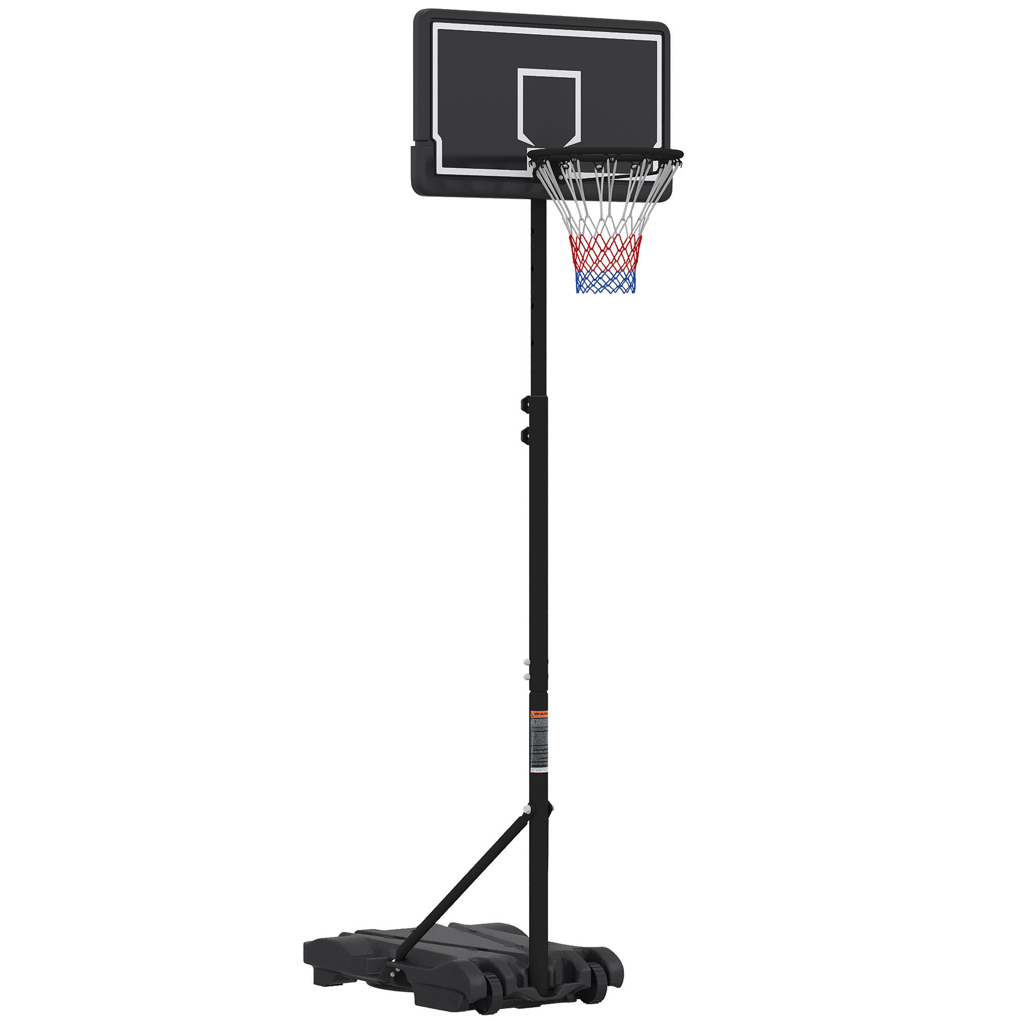 Aiyaplay Kinder-Basketballkorb Schwarz 76x127 cm
