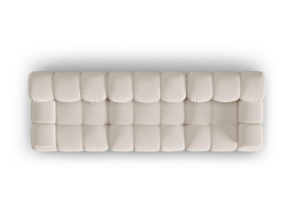 SOFA modular Bellis aus 3D-Stoff leichtes beige 3 Sitzplätze - Creme, Textil (94/70/282cm) - Micadoni
