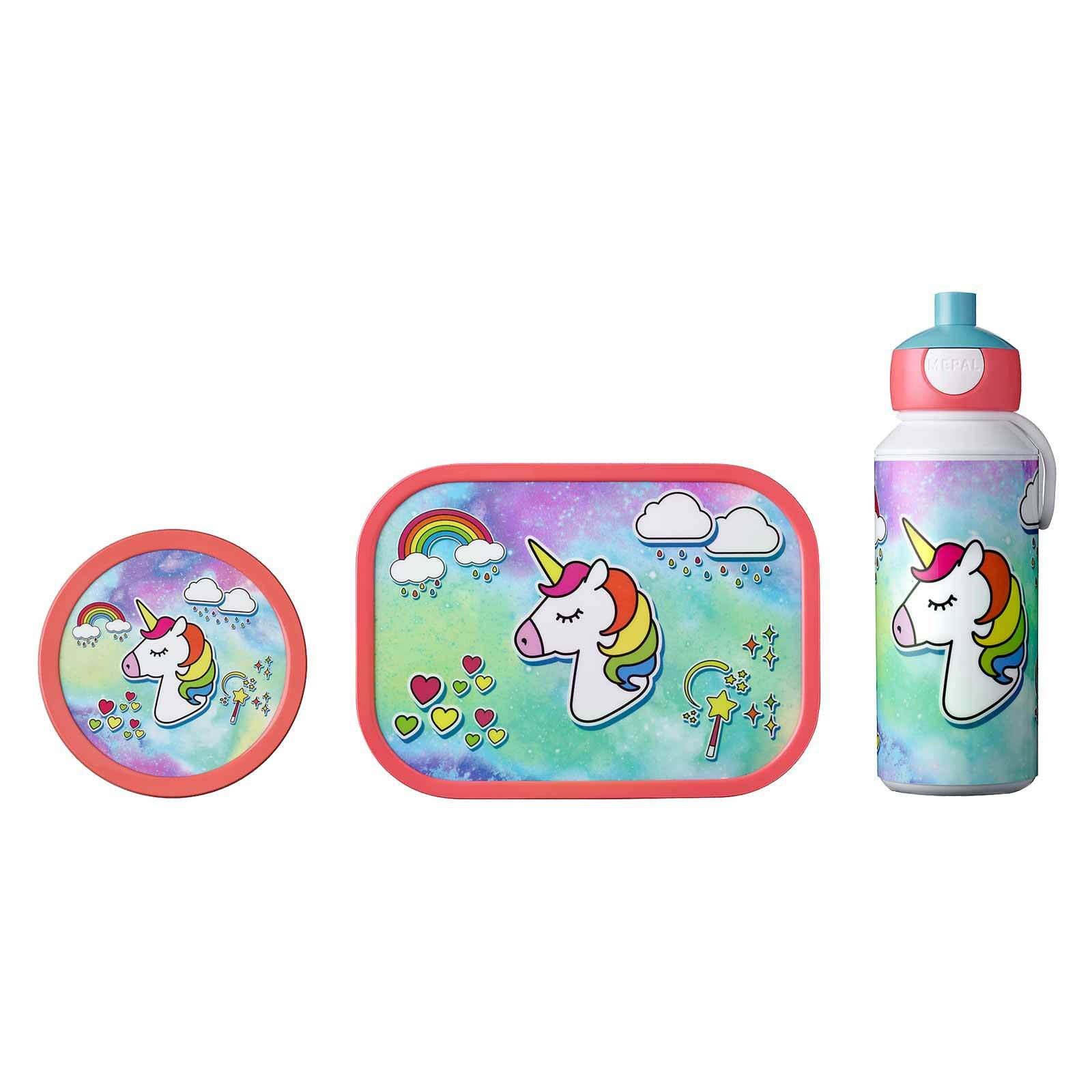 LUNCHSET Campus Einhorn 3er Set - Multicolor, Kunststoff (1/1/1cm) - Mepal