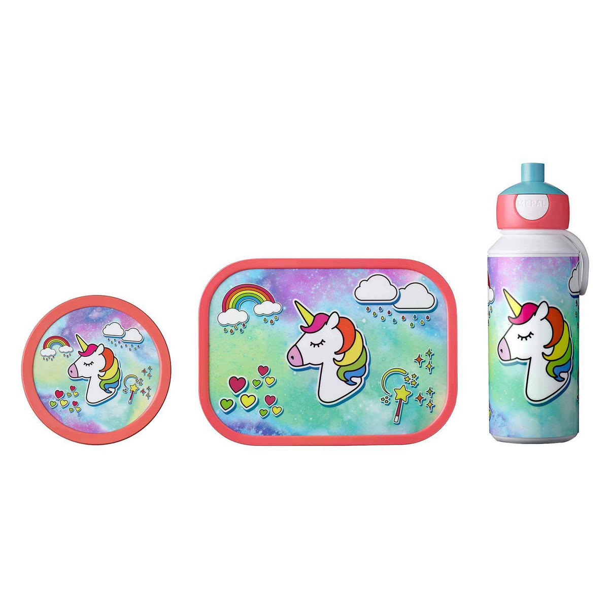 LUNCHSET Campus Einhorn 3er Set - Multicolor, Kunststoff (1/1/1cm) - Mepal