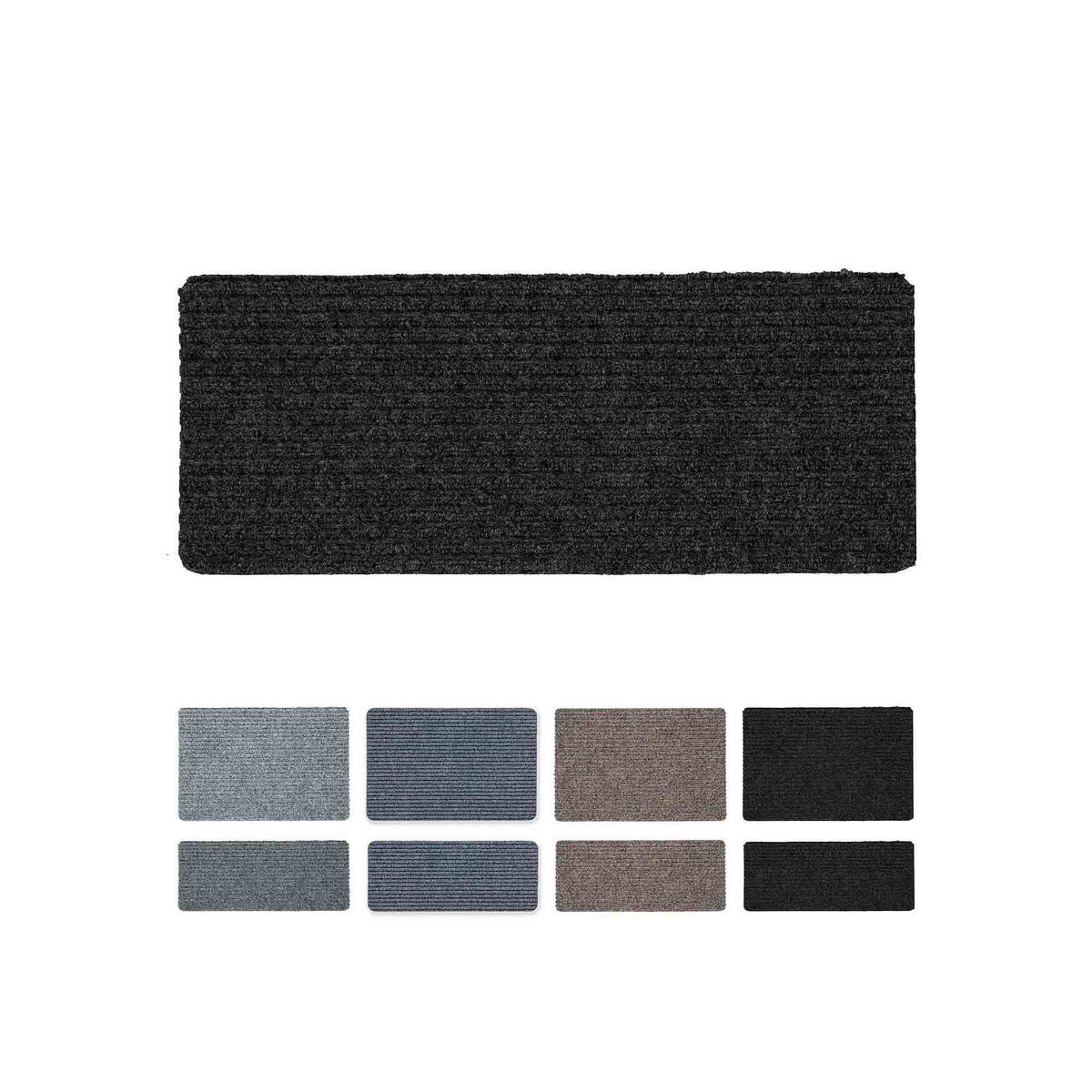 FUSSMATTE INNEN RIB LINE MINI - Silberfarben, Textil (25/60cm) - Astra