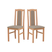 ESSZIMMERSTUHL - 2er-Set Bos 7 buche soro 23 - Beige/Buchefarben, Holz (43/95/40cm) - Leaf Design