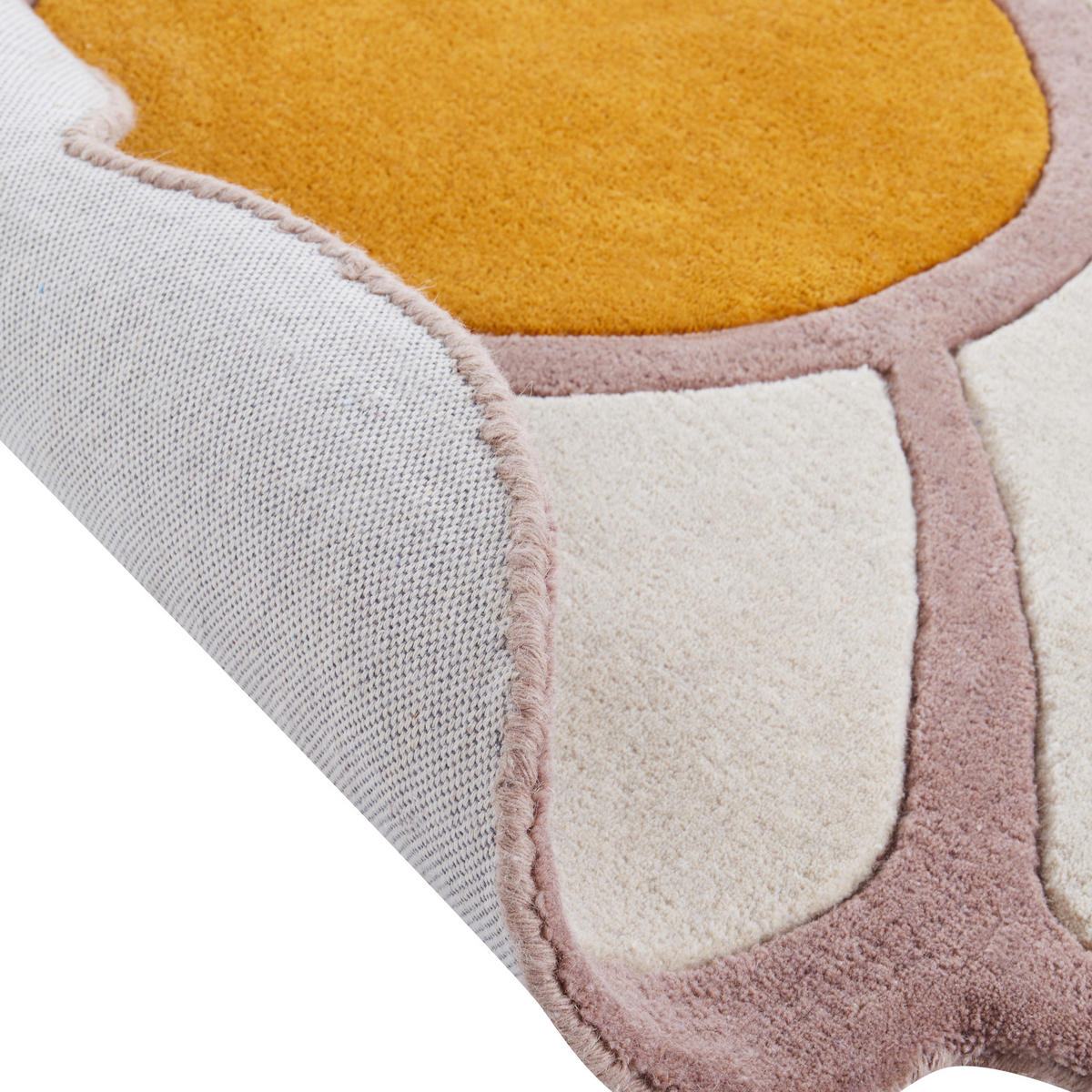 KINDERTEPPICH Thumbelina 120/120 cm - Multicolor, Naturmaterialen (120/120cm) - Beliani