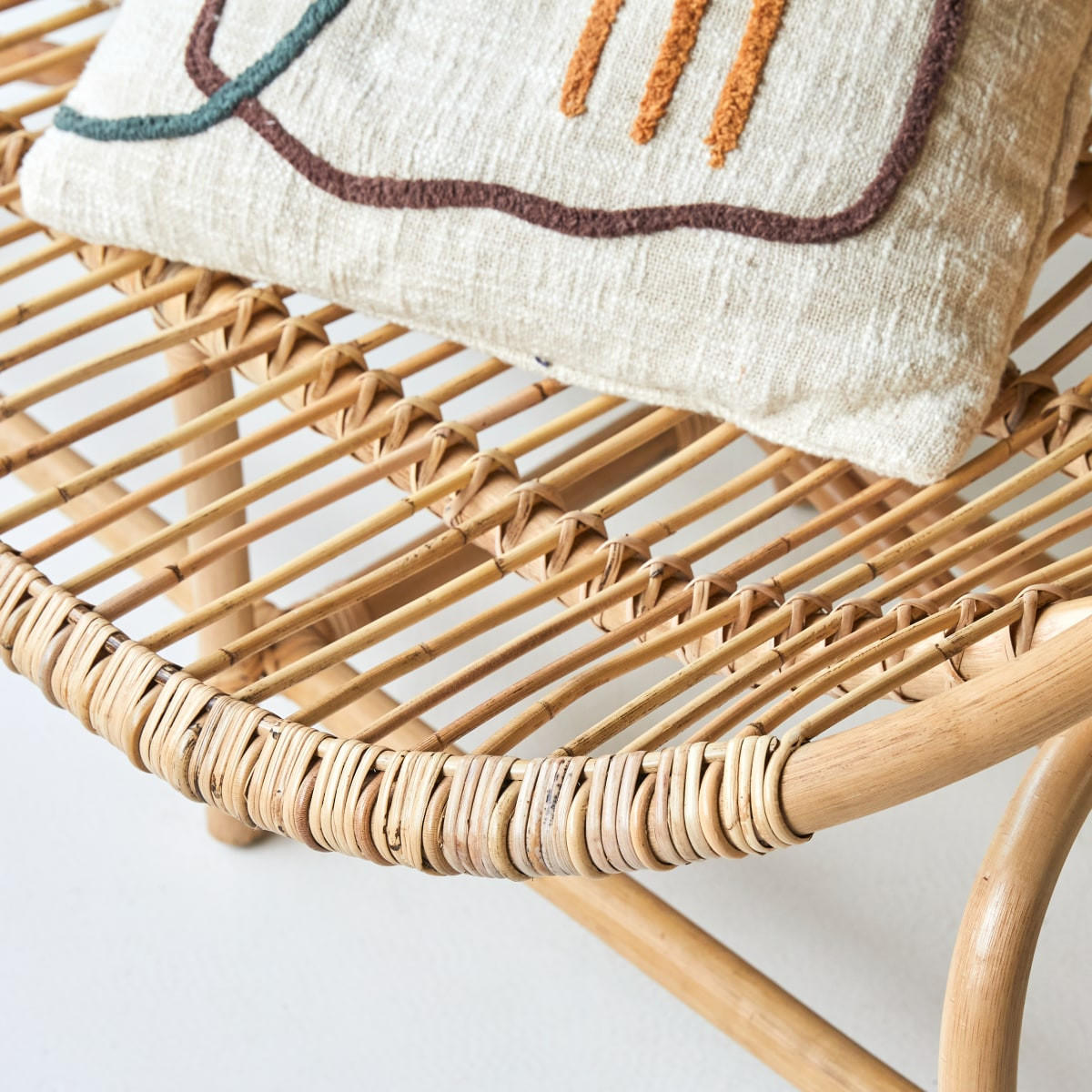 BANK Leontie Natur aus Rattan - Naturfarben, Naturmaterialien (97/97/82cm) - Sonett