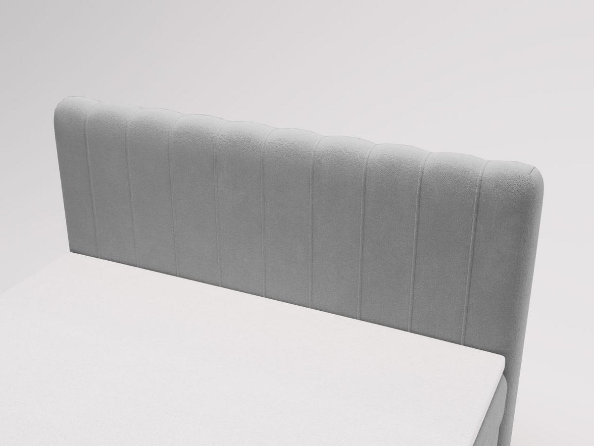 BOXBETT Osteno 180x200 Grau - Grau, Holz/Textil (180/200cm) - Graingold