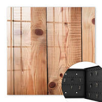 SCHLÜSSELBOX Schwarz 30x30 cm- Türöffnung nach rechts - Holzringe - Braun, Metall (30/30/5cm) - TULUP