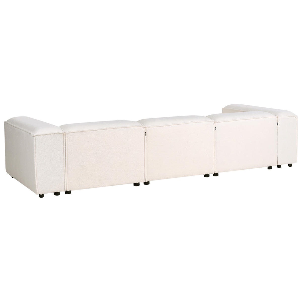 3-SITZER-MODULSOFA Bouclé Cremeweiß Ardal - Creme, Textil (326/68/119cm) - Beliani