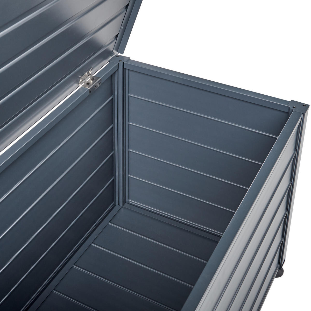 AUFBEWAHRUNGSBOX Grau Campalto - Grau, Metall (123/60/60cm) - Beliani