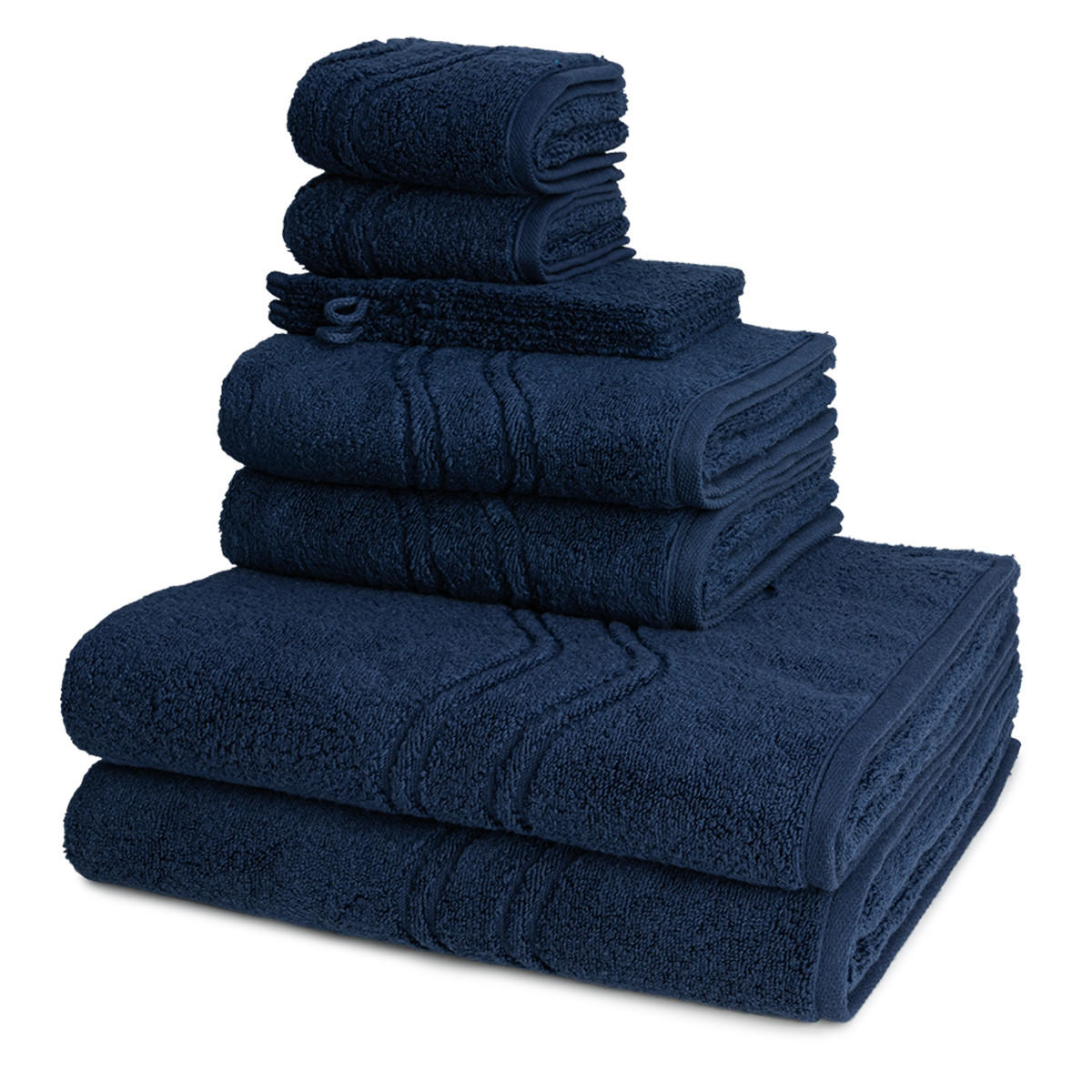 FROTTIERSET Cashmere feeling 8-teilig - Blau, Textil (50/100cm) - Ross