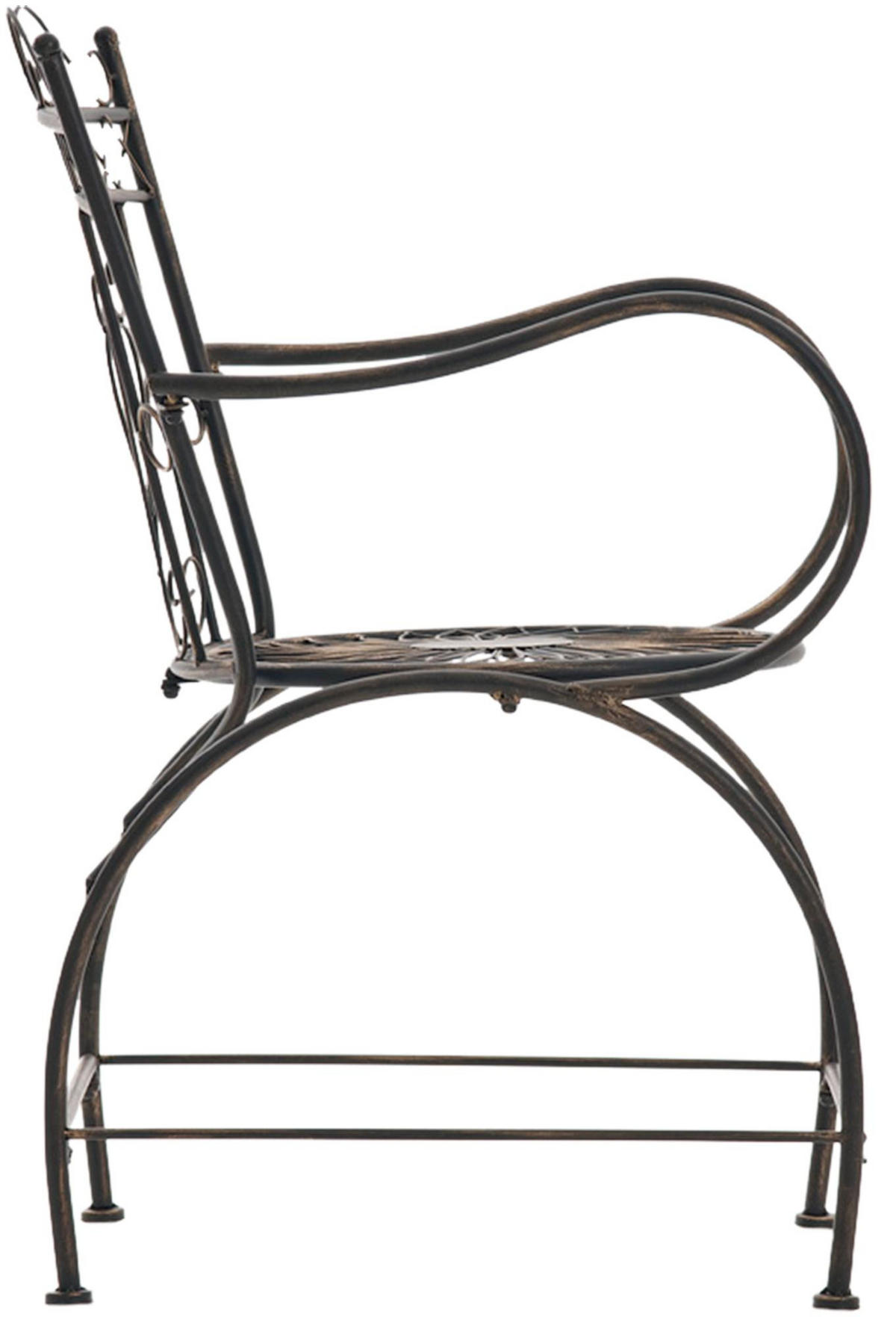GARTENSTUHL Metall Bronze - Bronzefarben, Metall (48/88/60cm) - CLP