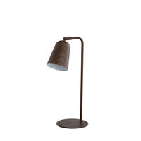 TISCHLAMPE Salomo Braun Ø26,5/47 cm - Dunkelbraun, Metall (26.5/16/47cm) - Light & Living