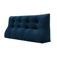 RÜCKENKISSEN Körperkontur Samtlook Blau 140 cm - Blau, Textil (55/140cm) - Vercart