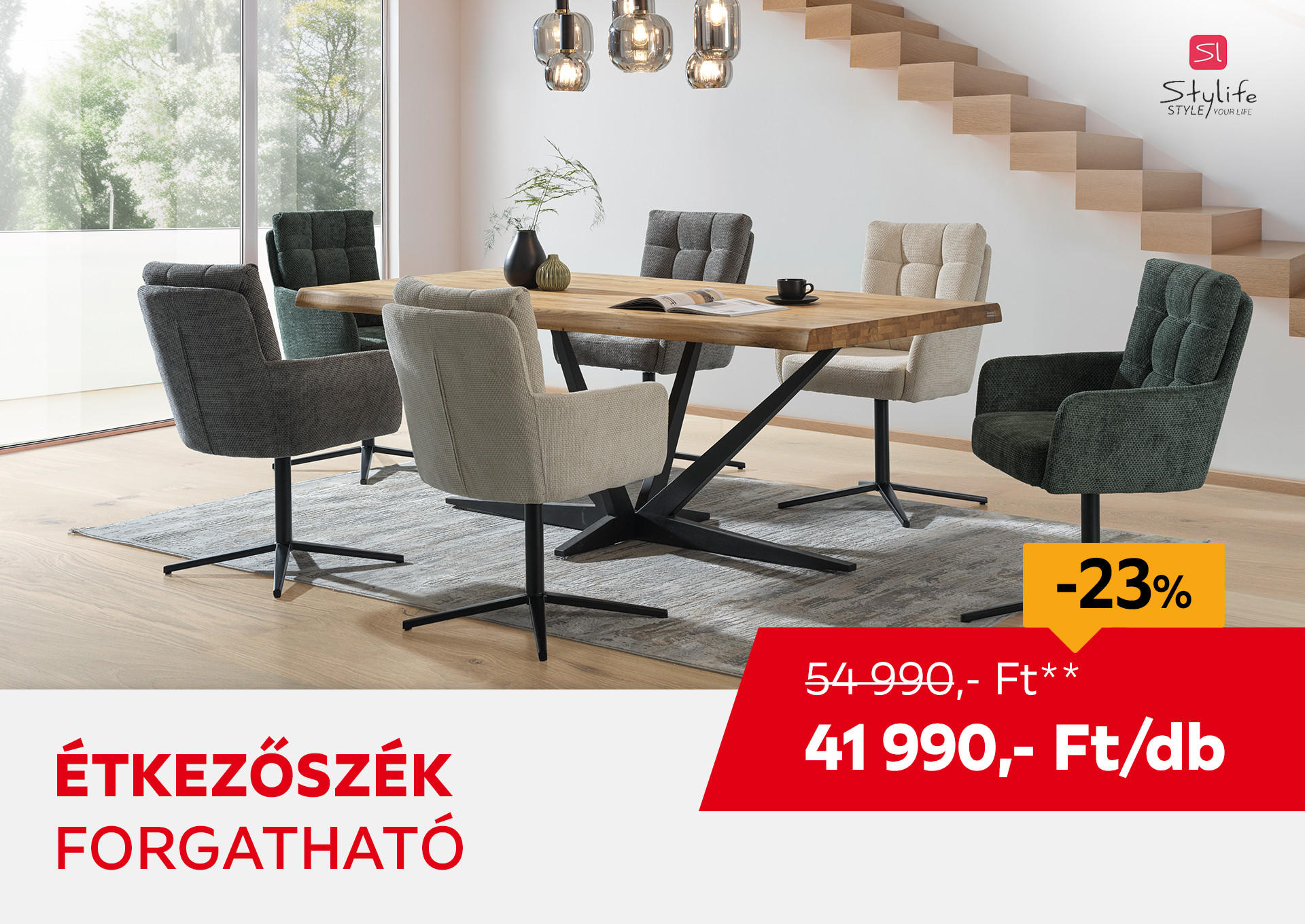 ÉTKEZŐSZÉK Kiemelt termék 54990 Ft.- helyett 41990 Ft.-