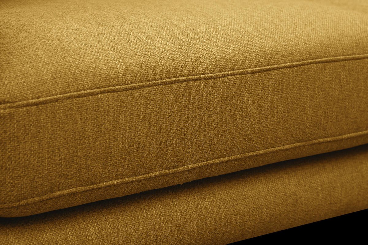 SOFA MEDIOLANE 2,5-Sitzer, dunkelgelb - Dunkelgelb, Holzwerkstoff/Textil (203/87/96cm) - Courtois Laville