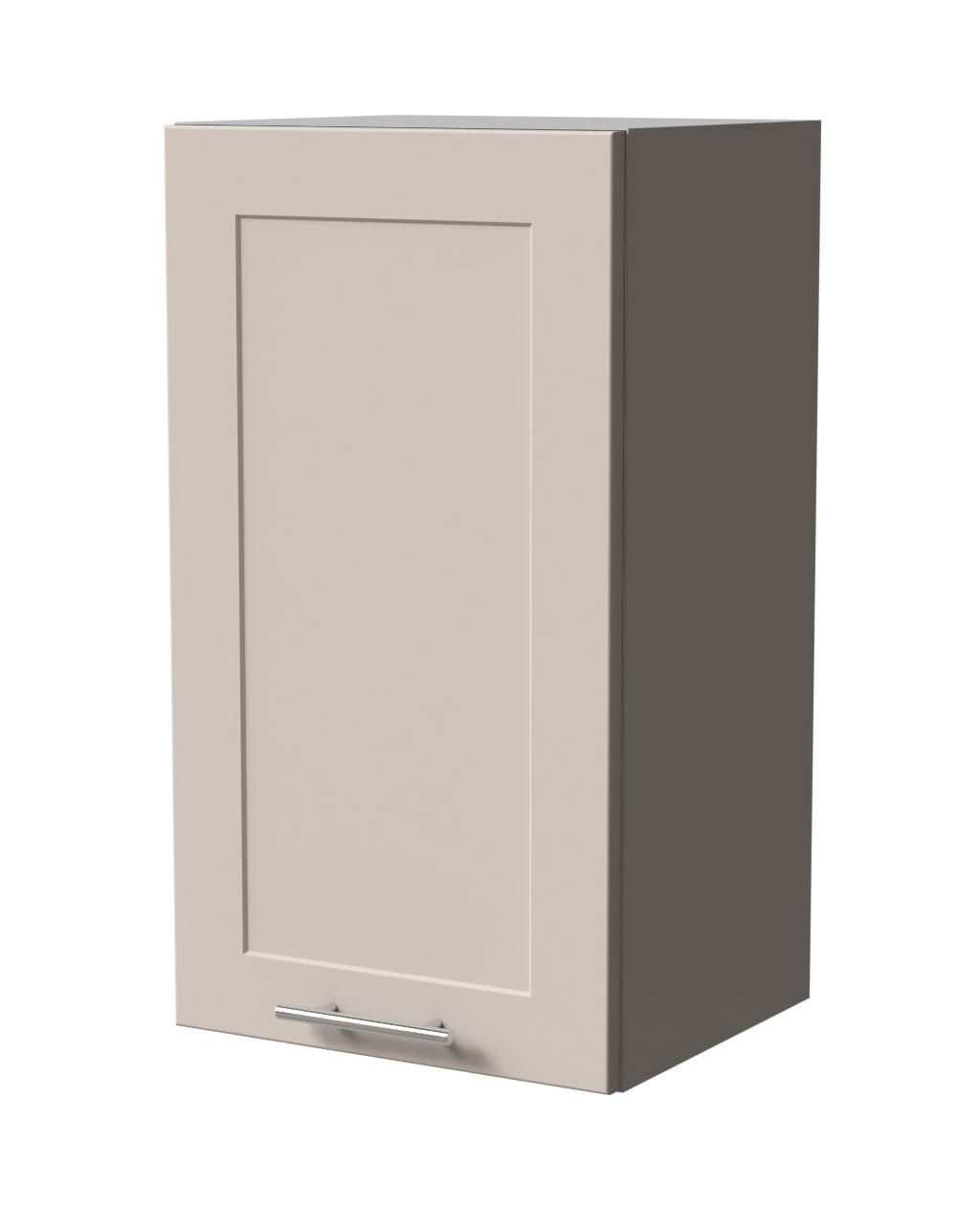 HÄNGESCHRANK Oslo W2/40 Grau / Kaschmir Matt 40 / 32,5 / 72cm - Kaschmir/Grau, Holz/Holzwerkstoff (40/72/32.5cm) - Feldmann-Wohnen
